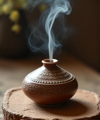 Custom ceramic incense and aromatherapy burner